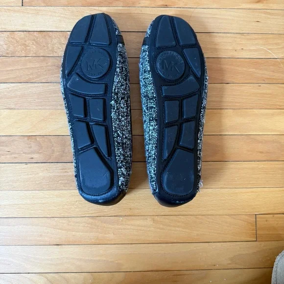 Michael Kors Fulton Moccasins Black and White Tweed Women's Flats Sz 9 EUC - Picture 6 of 6